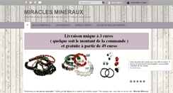 Desktop Screenshot of miraclesmineraux.com